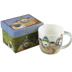 Emma Ball Animals|Animals-Happy Sheep Bone China Mug (Boxed)