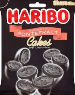 Tea & Biscuits Sweets/Candy-Haribo Pontifract Cakes Bag 160g