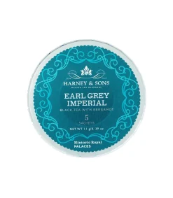 Harney & Sons Royal|Tea-Harney & Sons Earl Grey Imperial Tagalong Tea Tin - 5 Sachets