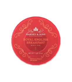 Harney & Sons Royal|Tea-Harney & Sons Royal English Breakfast Tagalong Tea Tin - 5 Sachets