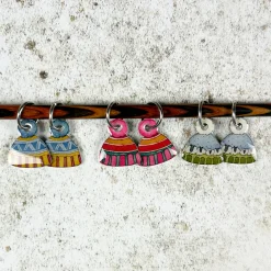 Emma Ball Crafts-Hats Set of 6 Stitch Markers in a Pocket Tin