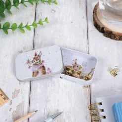 Wrendale Designs Children|Children-'Head Clover Heels' Rabbit Mini Tin