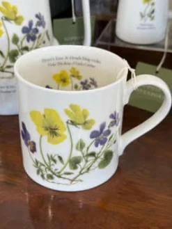 Sophia Davenport Flowers & Garden-Heart's Ease & Heath Dog Violet Mug