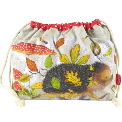 Emma Ball Crafts|Bags-Hedgehog Drawstring Cotton Bag