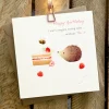 Ginger Betty Greeting Cards-Hedgehog Eating Cake Birthday Card