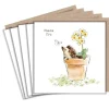 Paper Shed Design Greeting Cards-Hedgehog in a Flower Pot "Thank You" Set of 5 Notecards