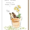 Paper Shed Design Greeting Cards-Hedgehog "New Home Wishing you happy times" Greetings Card