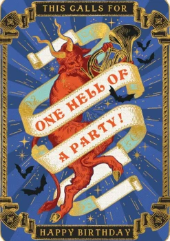 The Art File Greeting Cards-Hell of a Party Greeting Card