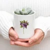 Toasted Crumpet Flowers & Garden-Hellebore Bone China Pot