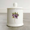 Toasted Crumpet Jam Pots-Hellebore Bone China Sugar & Condiment Pot