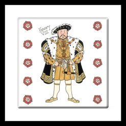 Alison Gardiner Coasters-Henry VIII Coaster