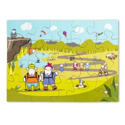 The Herdy Company Puzzles|Children-Herdy Adventures Wooden Jigsaw Puzzle - 20 Piece Puzzle