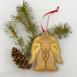 The Herdy Company Christmas Decorations|Seasonal Decor-Herdy Angel Wooden Christmas Decoration