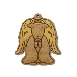 The Herdy Company Christmas Decorations|Seasonal Decor-Herdy Angel Wooden Christmas Decoration