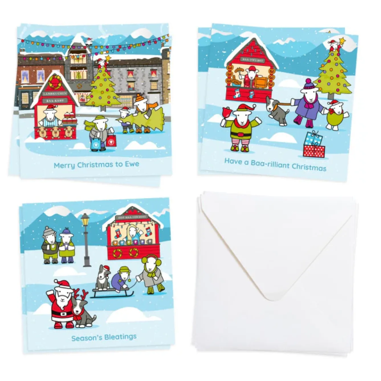 The Herdy Company Christmas Cards|Greeting Cards-Herdy Christmas Card 6 Pack