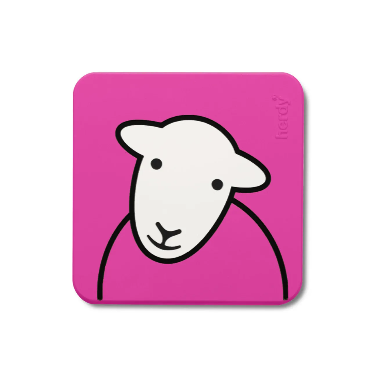 The Herdy Company Coasters-Herdy Hello PVC Coaster