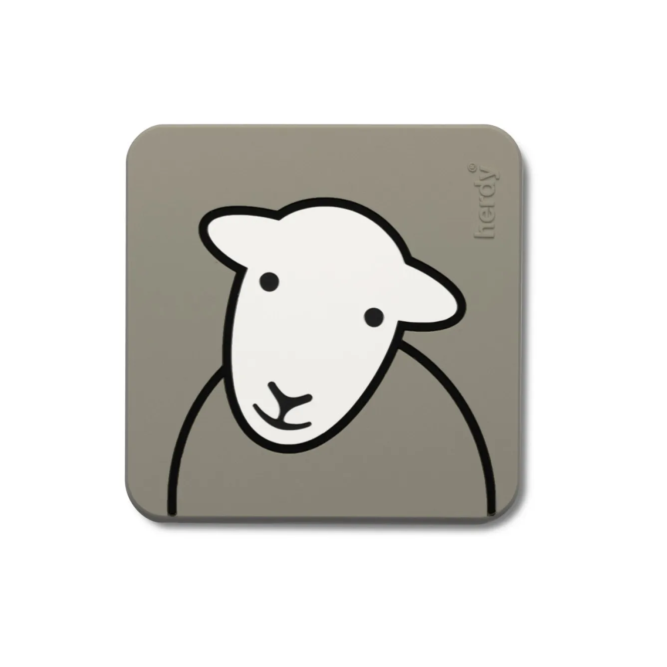 The Herdy Company Coasters-Herdy Hello PVC Coaster