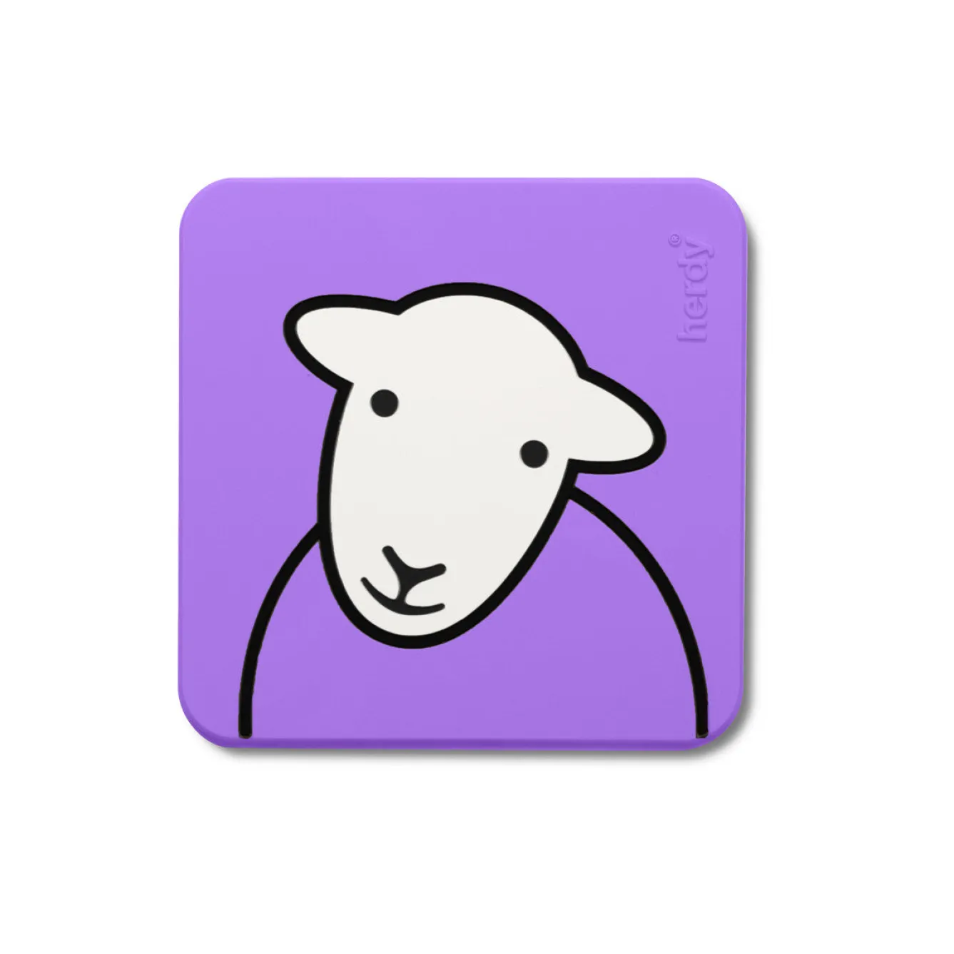 The Herdy Company Coasters-Herdy Hello PVC Coaster