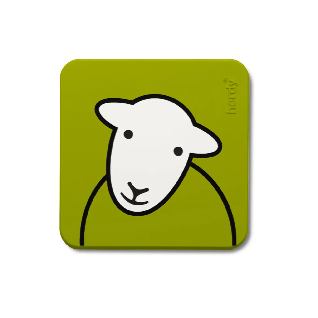 The Herdy Company Coasters-Herdy Hello PVC Coaster