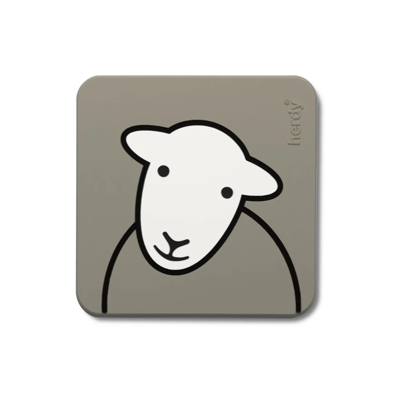 The Herdy Company Coasters-Herdy Hello PVC Coaster