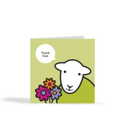 The Herdy Company Greeting Cards-Herdy Thank Ewe Card