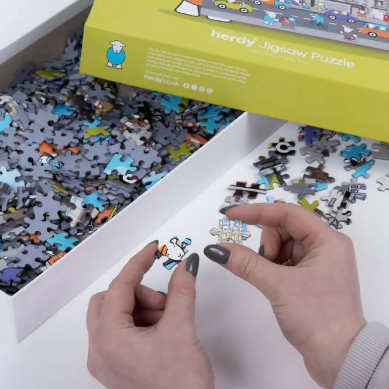 The Herdy Company Puzzles|Children-Herdy Town Jigsaw Puzzle - 500 Piece Puzzle