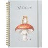 Wrendale Designs Stationery-'He's a Fun-Gi' Mouse Large Spiral Bound Journal
