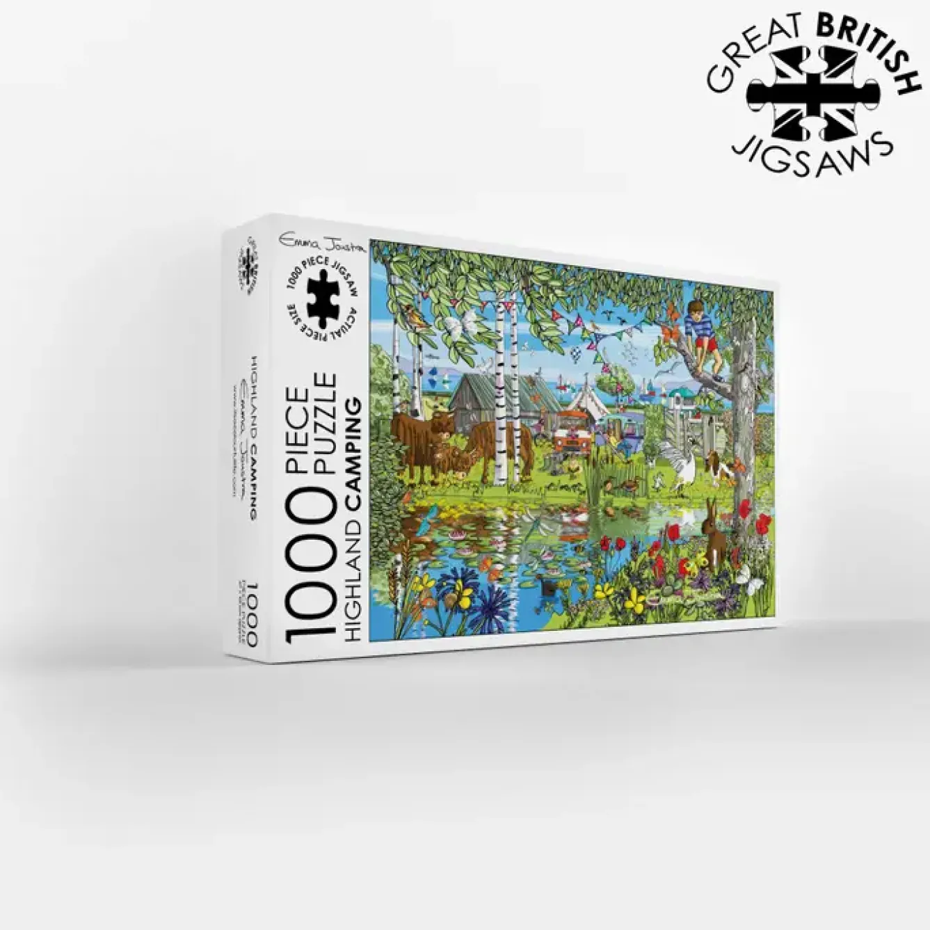 GB Jigsaws Ltd Puzzles-Highland Camping 1000 Piece Jigsaw Puzzle