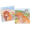 Emma Ball Stationery|Greeting Cards-Highland Coos pack of 10 Mini Notecards