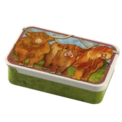 Emma Ball Storage-Highland Cow Mini Slider Tin