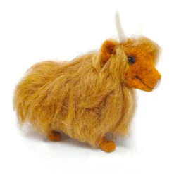 The Crafty Kit Co. Crafts|Children-Highland Cow Needle Felting Craft Kit