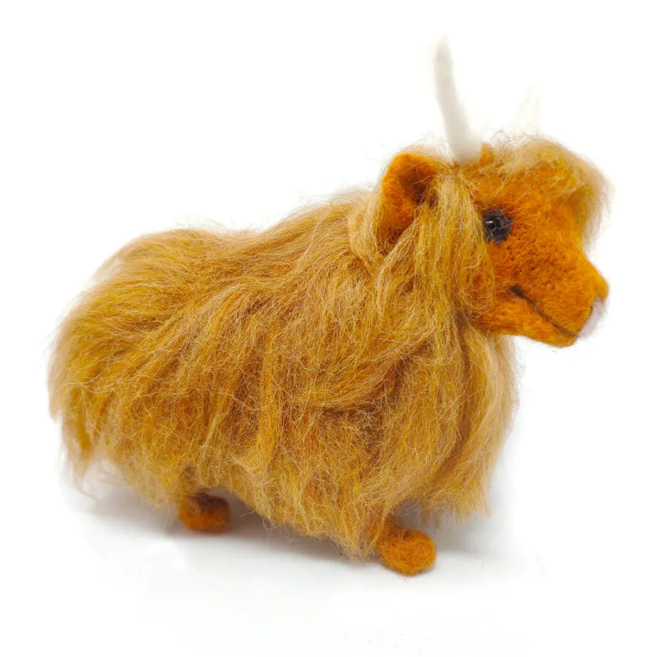 The Crafty Kit Co. Crafts|Children-Highland Cow Needle Felting Craft Kit