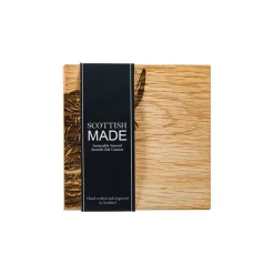 Selbrae Father's Day|Tea-Highland Cow Oak Coasters - Set of 2