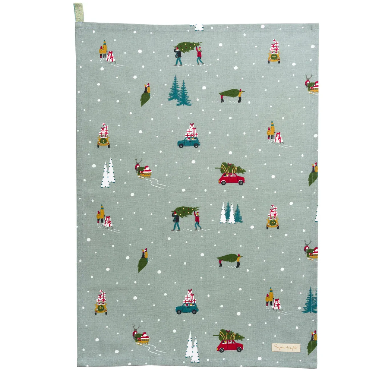 Sophie Allport Tea|Tea-Home for Christmas Set of 2 Tea Towels