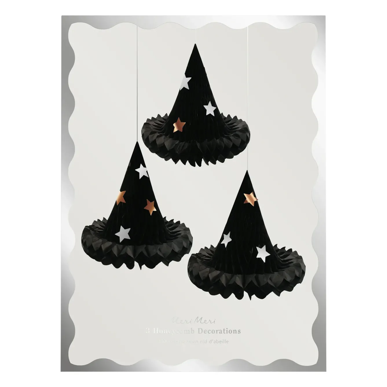 Meri Meri Halloween-Honeycomb Witch Hat Decorations