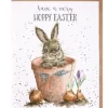 Wrendale Designs Greeting Cards-'Hoppy Easter' Rabbit Greetings Card