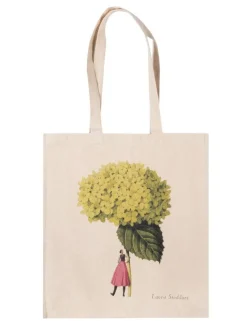 Laura Stoddart Bags-Hydrangea Annabelle Heavyweight Tote Bag