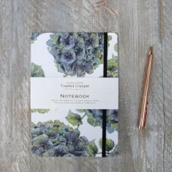 Toasted Crumpet Stationery-Hydrangea Pure A5 Lined Notebook