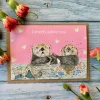 Jen Winnett Valentine's Day|Greeting Cards-I Otterly Adore You Otters Eco-Card