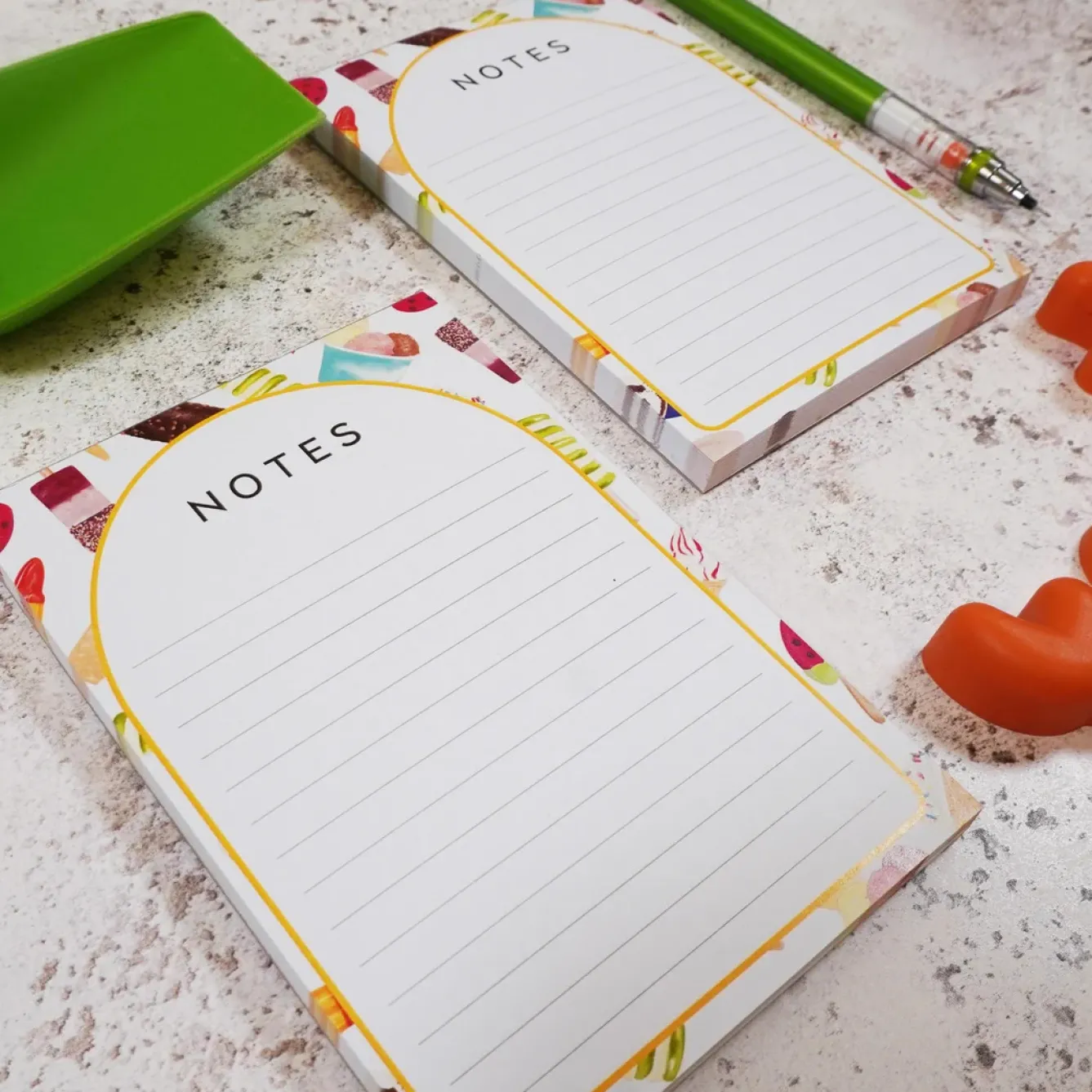 Corinne Alexander Stationery-Ice Cream A6 Notepad by