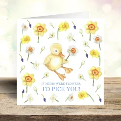 West Country Designs Mother's Day|Mother's Day-'I'd Pick You' Duckling & Daffodils Mother's Day Card