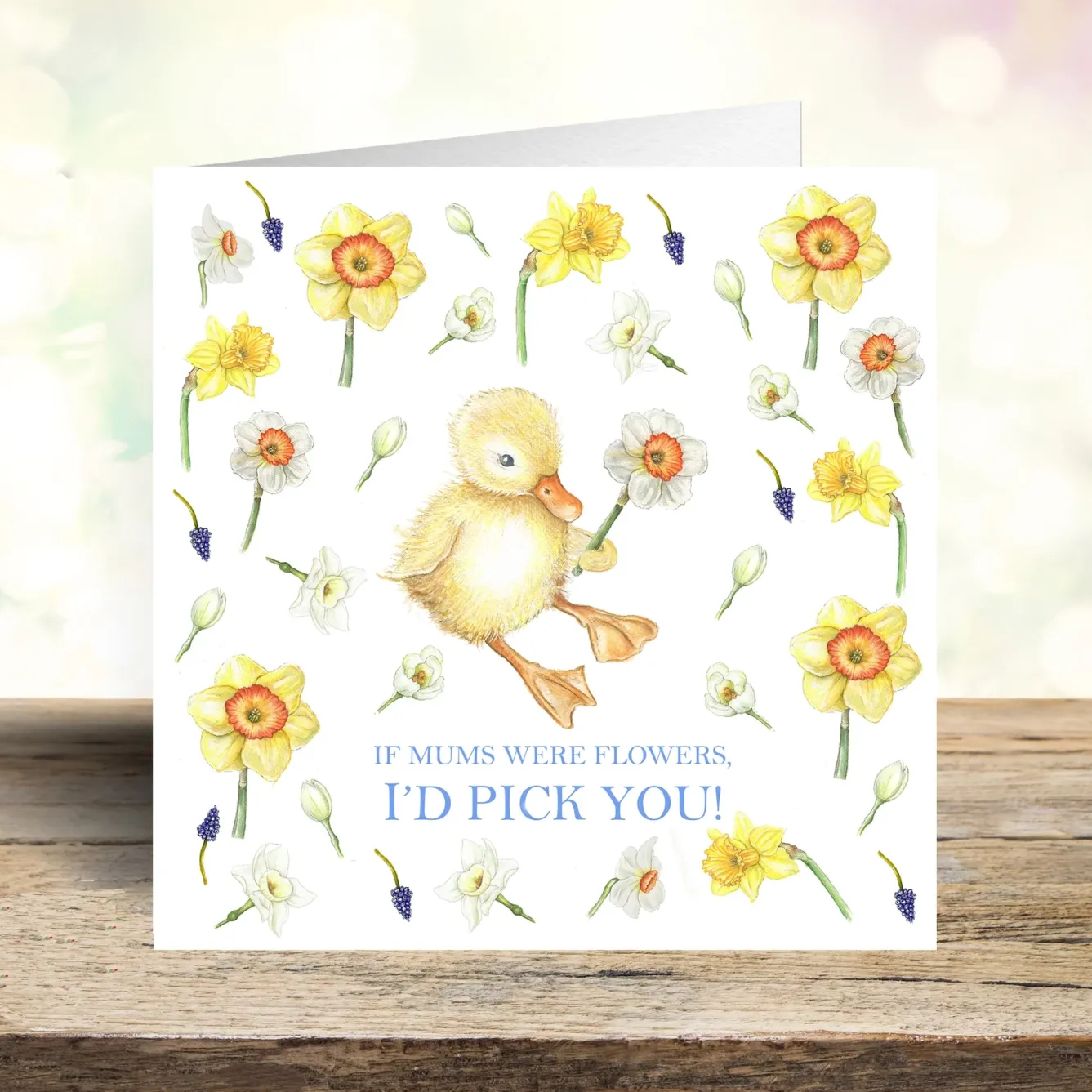 West Country Designs Mother's Day|Mother's Day-'I'd Pick You' Duckling & Daffodils Mother's Day Card
