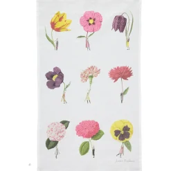Laura Stoddart Tea|Tea Towels-In Bloom Multi Flower Linen Union Tea Towel