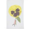 Laura Stoddart Tea|Tea Towels-In Bloom Pansy Linen Union Tea Towel