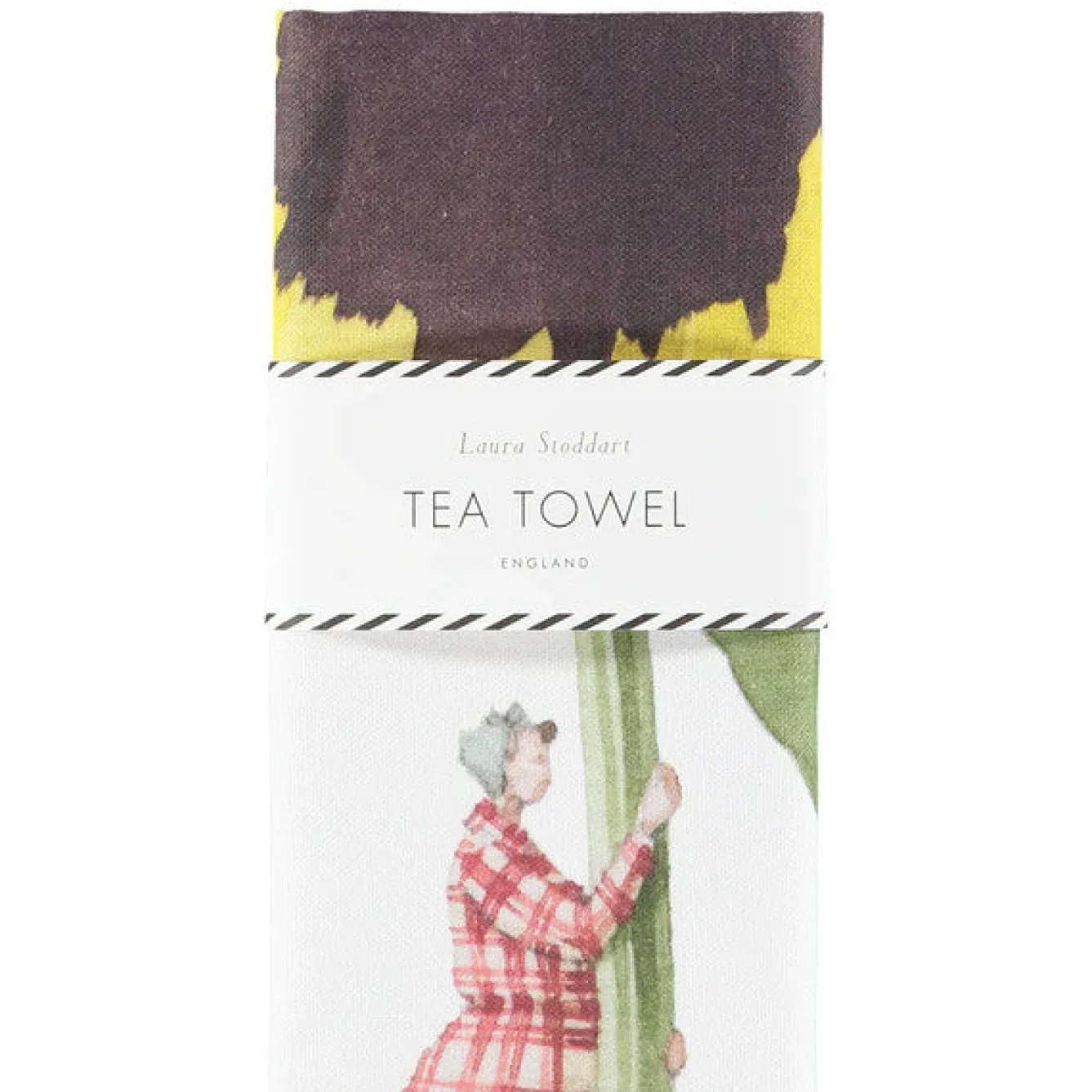 Laura Stoddart Tea|Tea Towels-In Bloom Pansy Linen Union Tea Towel