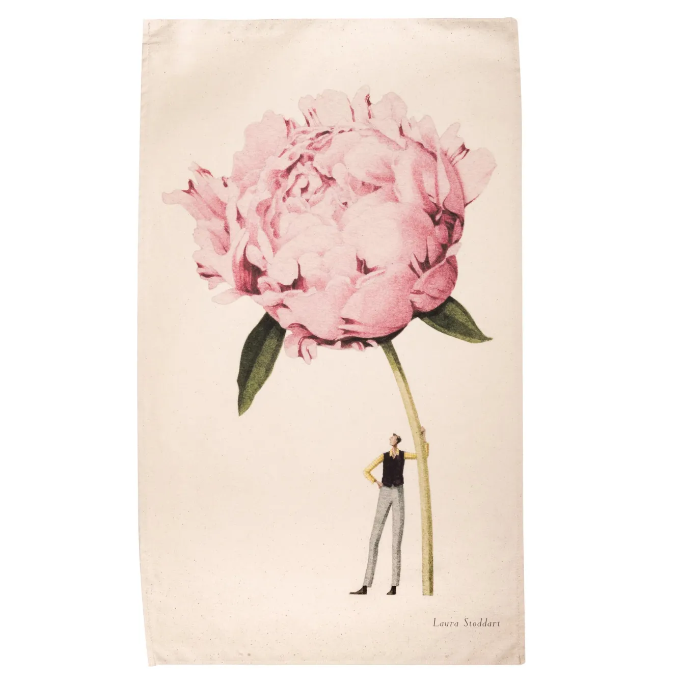 Laura Stoddart Tea|Tea Towels-In Bloom Pink Peony Tea Towel