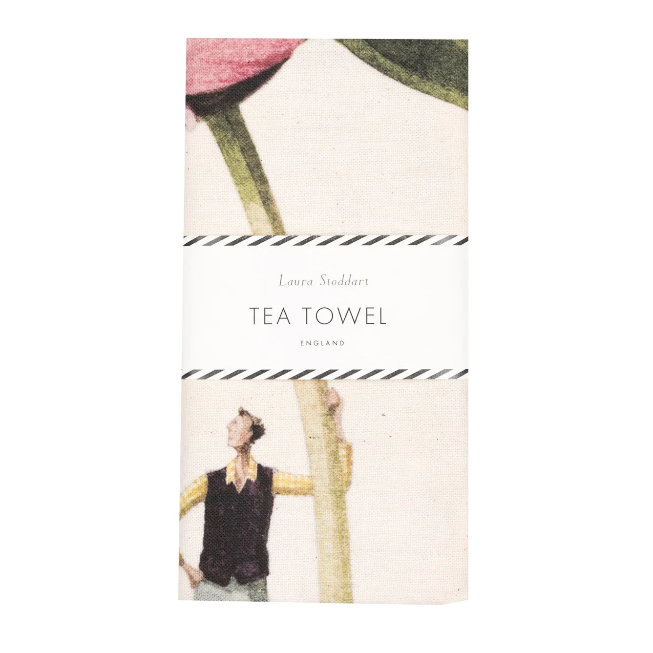Laura Stoddart Tea|Tea Towels-In Bloom Pink Peony Tea Towel