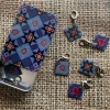 Emma Ball Crafts-Indigo Dreams Set of 6 Crochet Markers in a Pocket Tin