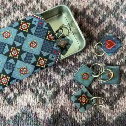 Emma Ball Stationery|Crafts-Indigo Dreams Set of 6 Stitch Markers in a Pocket Tin