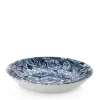 Burleigh Plates|Bowls & Dishes-Ink Blue Hibiscus Pasta Bowl